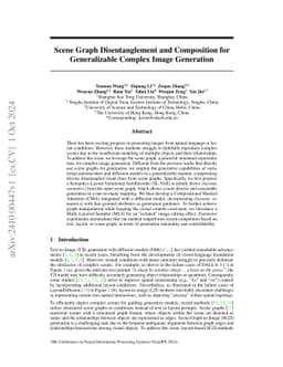 Scene Graph Disentanglement and Composition for Generalizable Complex
  Image Generation