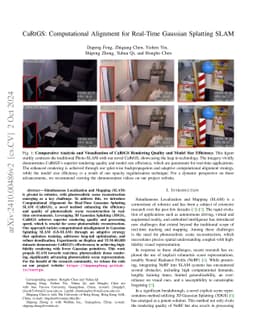 CaRtGS: Computational Alignment for Real-Time Gaussian Splatting SLAM