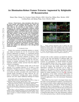 An Illumination-Robust Feature Extractor Augmented by Relightable 3D
  Reconstruction