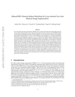 RobustEMD: Domain Robust Matching for Cross-domain Few-shot Medical Image Segmentation