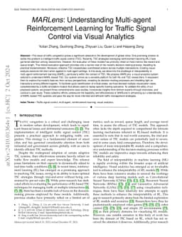MARLens: Understanding Multi-agent Reinforcement Learning for Traffic
  Signal Control via Visual Analytics