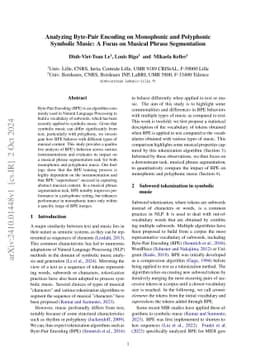 Analyzing Byte-Pair Encoding on Monophonic and Polyphonic Symbolic
  Music: A Focus on Musical Phrase Segmentation