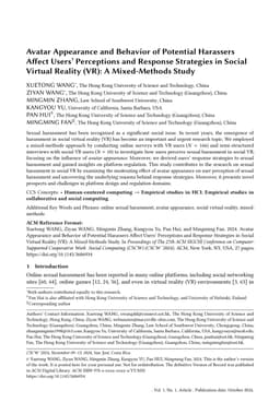 Avatar Appearance and Behavior of Potential Harassers Affect Users'
  Perceptions and Response Strategies in Social Virtual Reality (VR): A
  Mixed-Methods Study