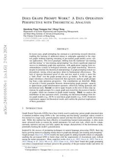 Does Graph Prompt Work? A Data Operation Perspective with Theoretical
  Analysis