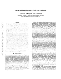 PROXI: Challenging the GNNs for Link Prediction