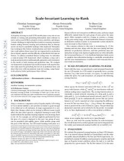 Scale-Invariant Learning-to-Rank