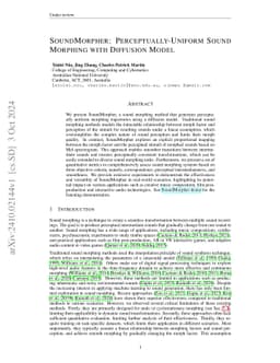 SoundMorpher: Perceptually-Uniform Sound Morphing with Diffusion Model
