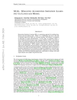SEAL: SEmantic-Augmented Imitation Learning via Language Model