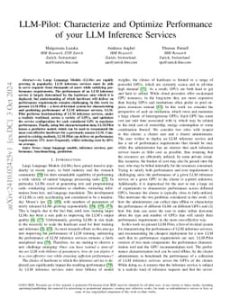 LLM-Pilot: Characterize and Optimize Performance of your LLM Inference
  Services
