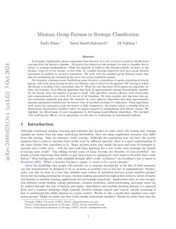 Minimax Group Fairness in Strategic Classification