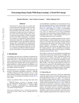 Forecasting Smog Clouds With Deep Learning