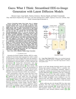 Guess What I Think: Streamlined EEG-to-Image Generation with Latent Diffusion Models