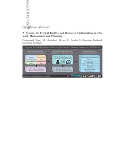 A System for Critical Facility and Resource Optimization in Disaster
  Management and Planning