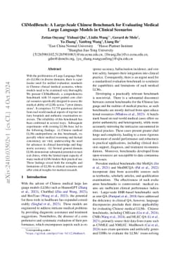 CliMedBench: A Large-Scale Chinese Benchmark for Evaluating Medical
  Large Language Models in Clinical Scenarios