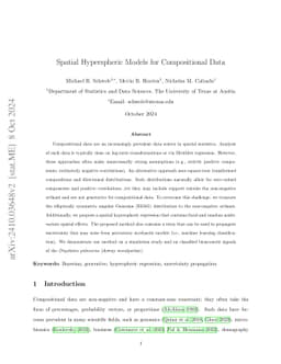 Spatial Hyperspheric Models for Compositional Data