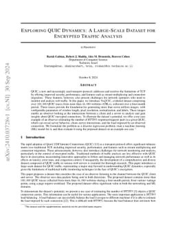 Exploring QUIC Dynamics: A Large-Scale Dataset for Encrypted Traffic Analysis