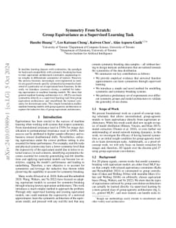 Symmetry From Scratch: Group Equivariance as a Supervised Learning Task