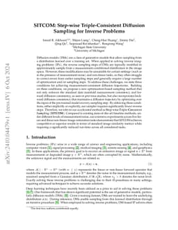 SITCOM: Step-wise Triple-Consistent Diffusion Sampling for Inverse
  Problems