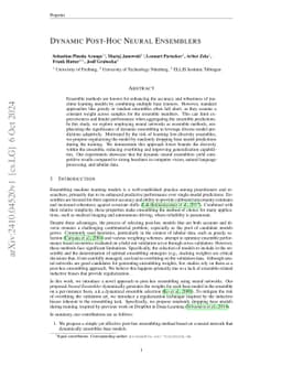 Dynamic Post-Hoc Neural Ensemblers