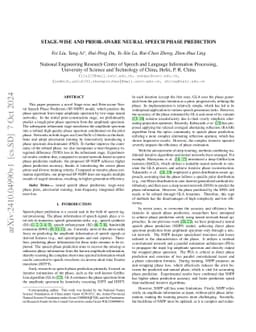 Stage-Wise and Prior-Aware Neural Speech Phase Prediction