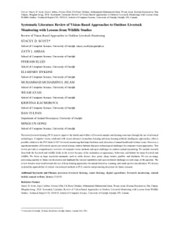 Systematic Literature Review of Vision-Based Approaches to Outdoor
  Livestock Monitoring with Lessons from Wildlife Studies