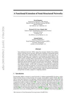 A Functional Extension of Semi-Structured Networks