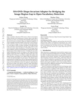SIA-OVD: Shape-Invariant Adapter for Bridging the Image-Region Gap in
  Open-Vocabulary Detection
