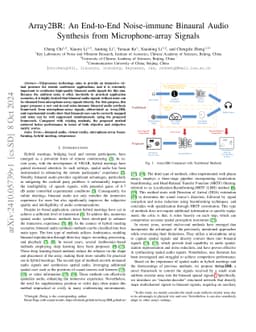 Array2BR: An End-to-End Noise-immune Binaural Audio Synthesis from
  Microphone-array Signals