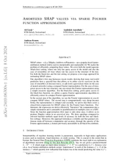 SHAP values via sparse Fourier representation