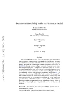 Dynamic metastability in the self-attention model