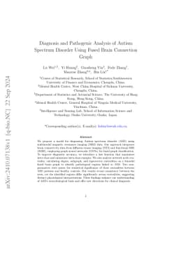 Diagnosis and Pathogenic Analysis of Autism Spectrum Disorder Using
  Fused Brain Connection Graph