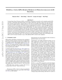 PipeFill: Using GPUs During Bubbles in Pipeline-parallel LLM Training