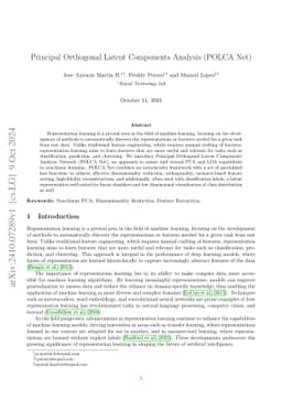 Principal Orthogonal Latent Components Analysis (POLCA Net)