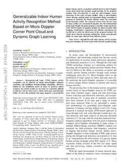 Generalizable Indoor Human Activity Recognition Method Based on
  Micro-Doppler Corner Point Cloud and Dynamic Graph Learning