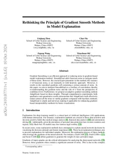 Rethinking the Principle of Gradient Smooth Methods in Model Explanation
