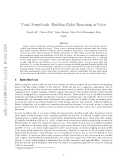 Visual Scratchpads: Enabling Global Reasoning in Vision