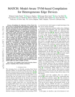 MATCH: Model-Aware TVM-based Compilation for Heterogeneous Edge Devices