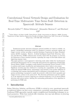 Convolutional Neural Network Design and Evaluation for Real-Time
  Multivariate Time Series Fault Detection in Spacecraft Attitude Sensors