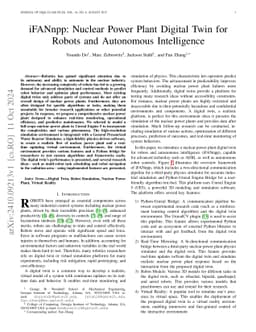iFANnpp: Nuclear Power Plant Digital Twin for Robots and Autonomous Intelligence