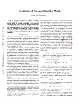 Identification of Non-causal Graphical Models