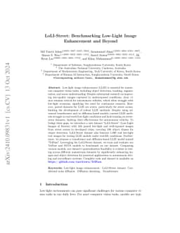 LoLI-Street: Benchmarking Low-Light Image Enhancement and Beyond