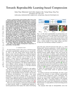 Towards Reproducible Learning-based Compression