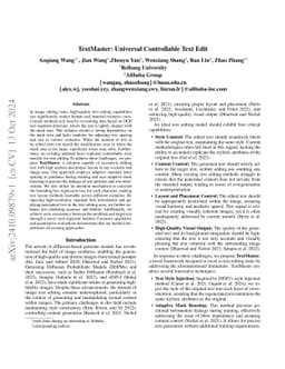 TextMaster: Universal Controllable Text Edit