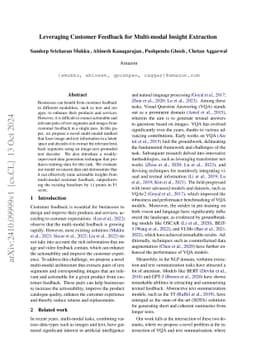 Leveraging Customer Feedback for Multi-modal Insight Extraction