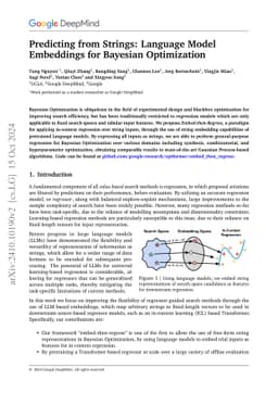 Predicting from Strings: Language Model Embeddings for Bayesian
  Optimization