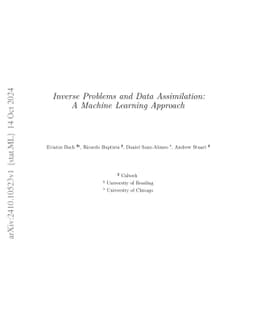 Inverse Problems and Data Assimilation: A Machine Learning Approach