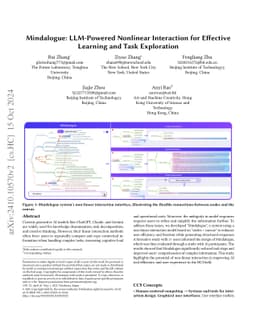 Mindalogue: LLM-Powered Nonlinear Interaction for Effective Learning and
  Task Exploration