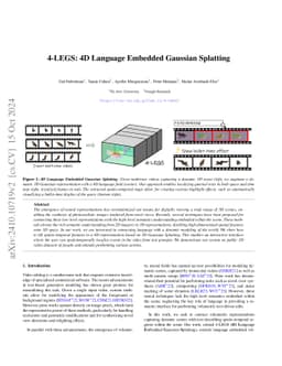 4-LEGS: 4D Language Embedded Gaussian Splatting
