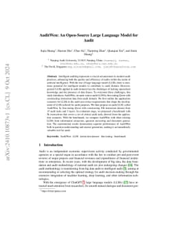 AuditWen:An Open-Source Large Language Model for Audit
