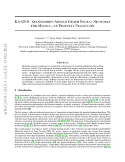 KA-GNN: Kolmogorov-Arnold Graph Neural Networks for Molecular Property
  Prediction